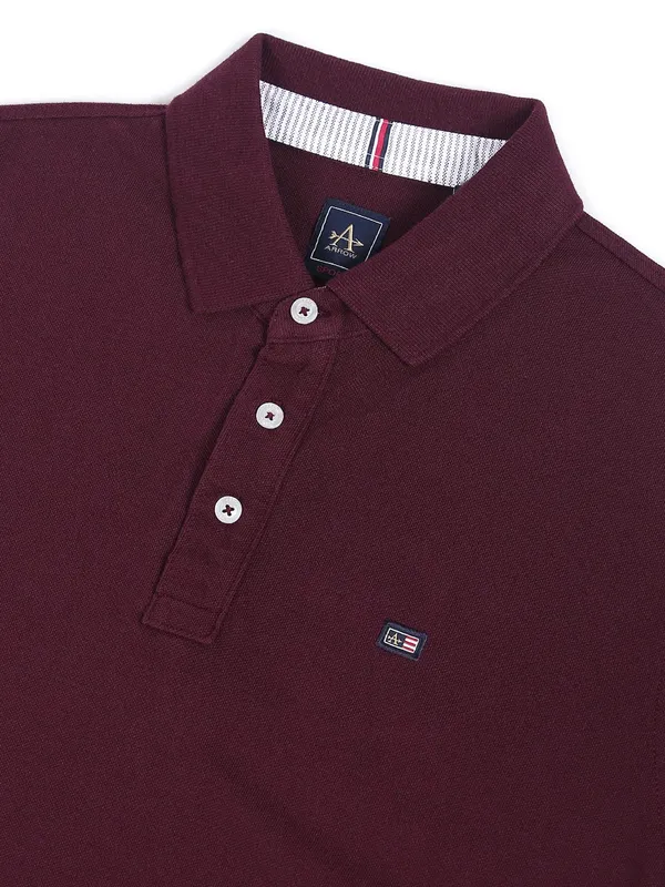 Arrow wine plain t shirt