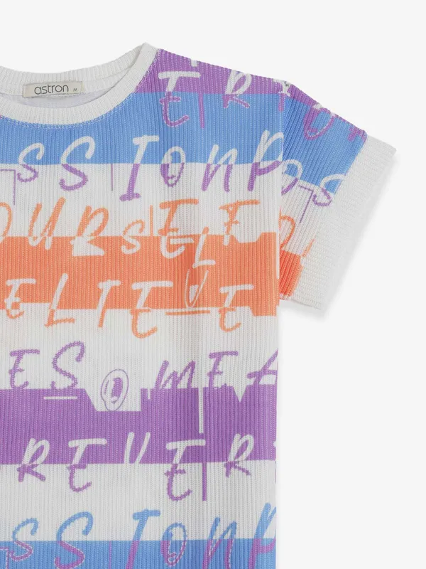 ASTRON printed white t-shirt