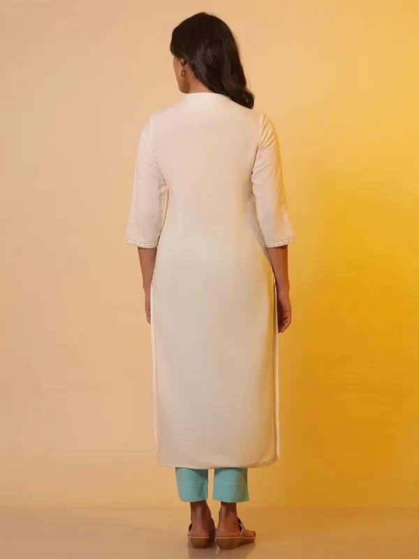 AURELIA off-white straight kurti