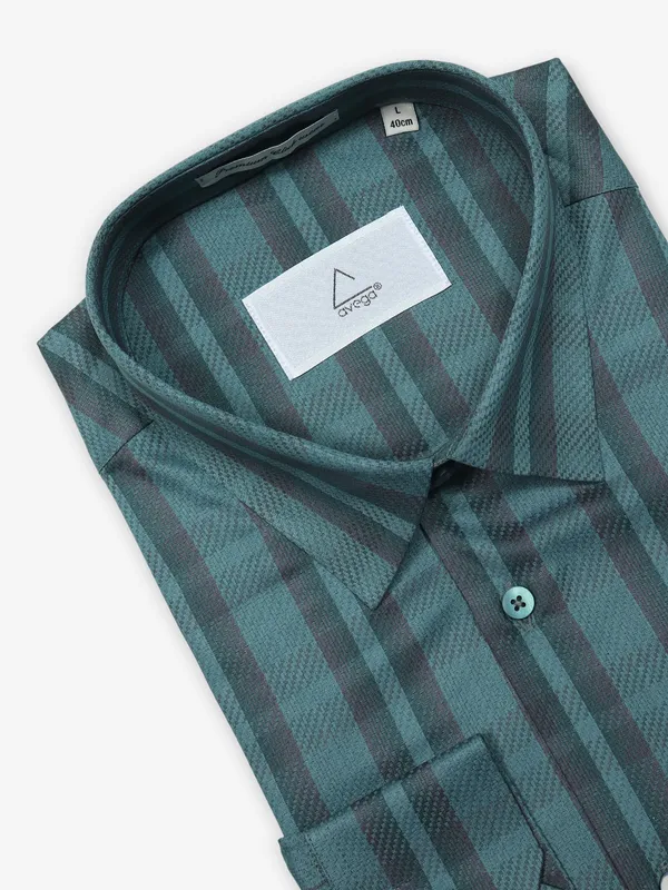 AVEGA green checks cotton shirt