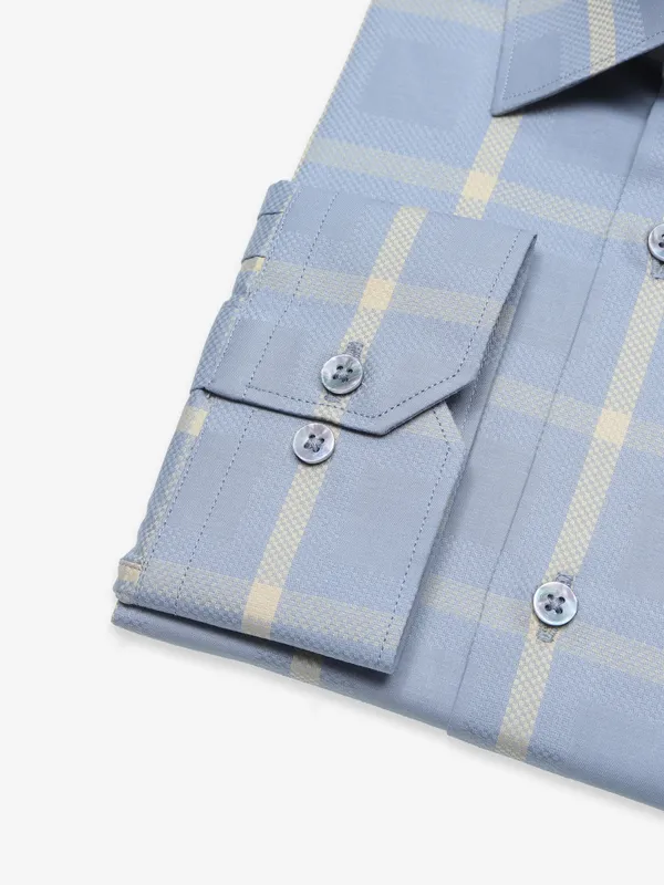 Avega light blue checks shirt