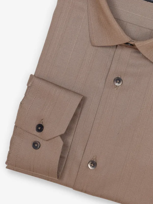 AVEGA light brown cotton party shirt