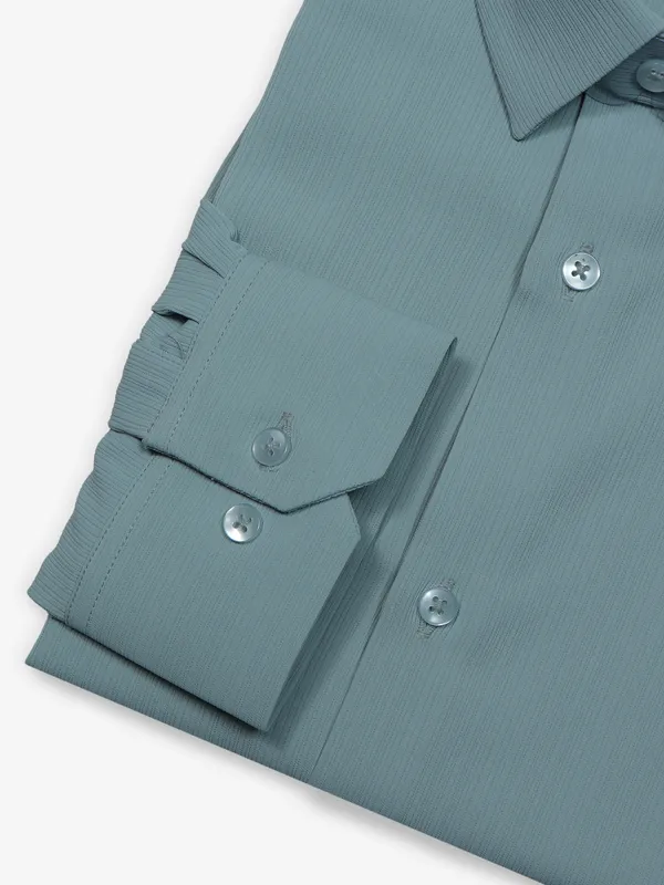 AVEGA light green cotton plain shirt