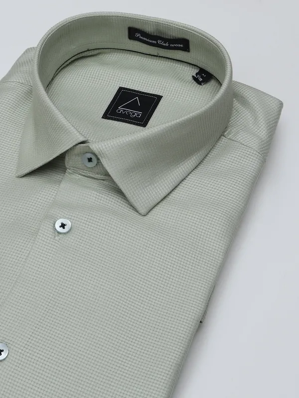 Avega light green cotton shirt