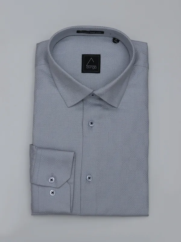 Avega light grey cotton shirt