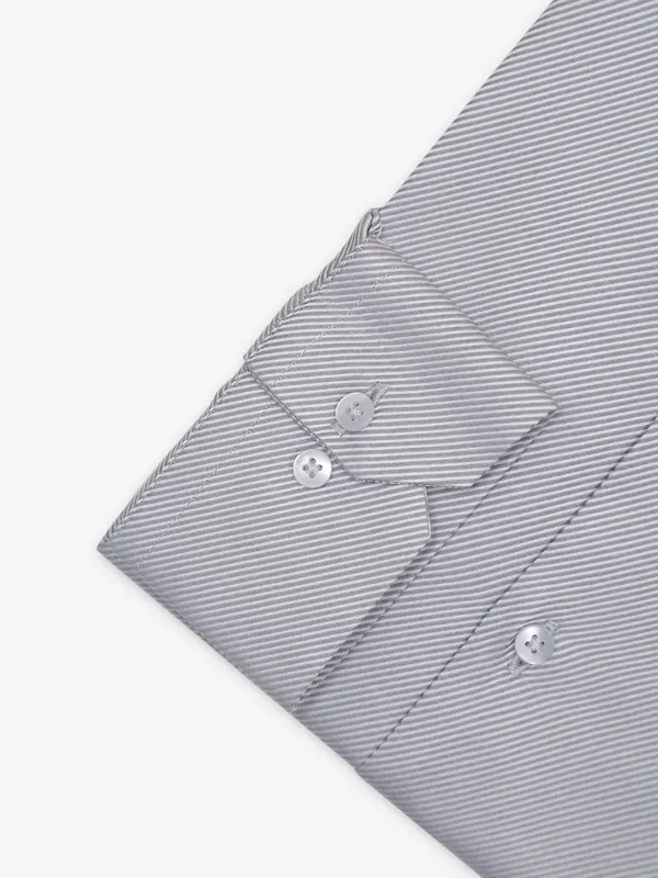 Avega light grey textured shirt