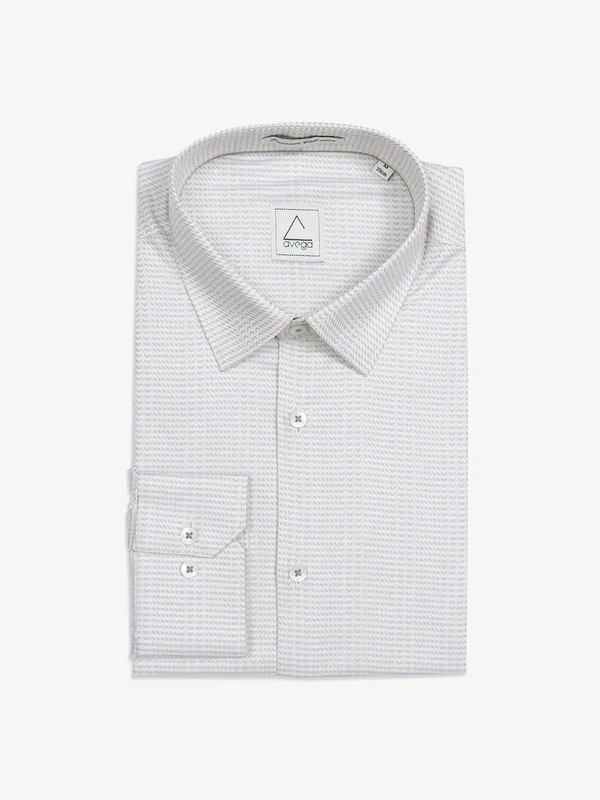 Avega light yellow cotton texture shirt
