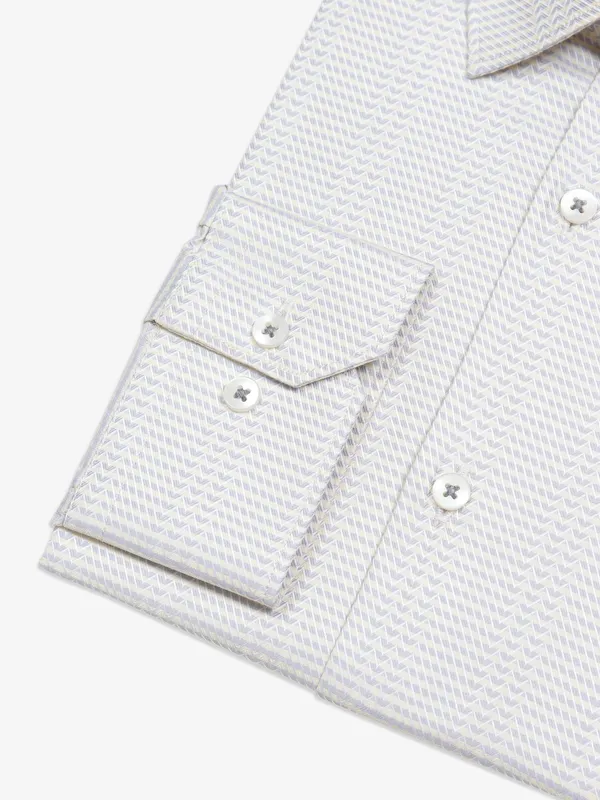 Avega light yellow cotton texture shirt