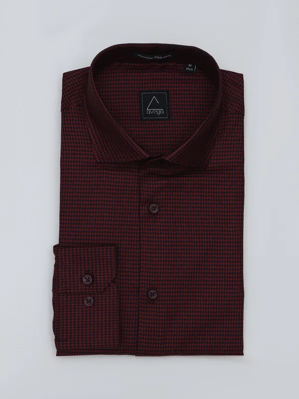 Avega maroon party look shirt