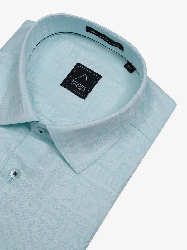 Avega mint green cotton party shirt