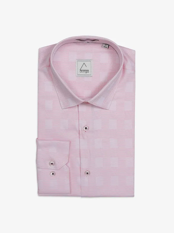 Avega pink cotton shirt in texture