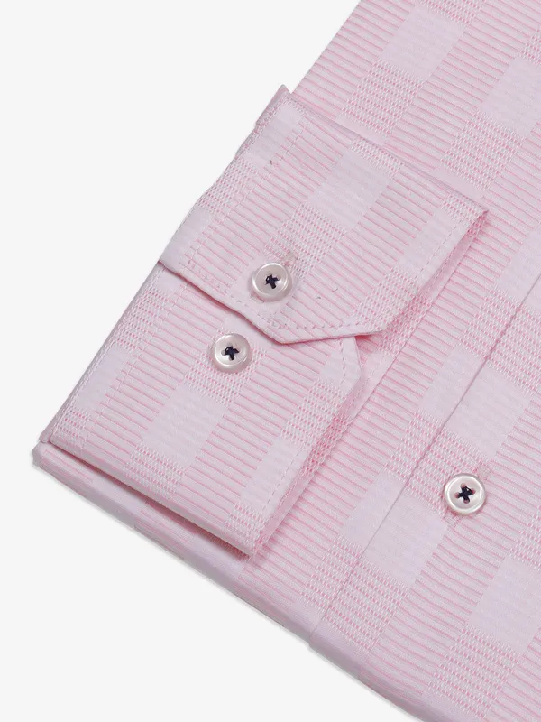 Avega pink cotton shirt in texture