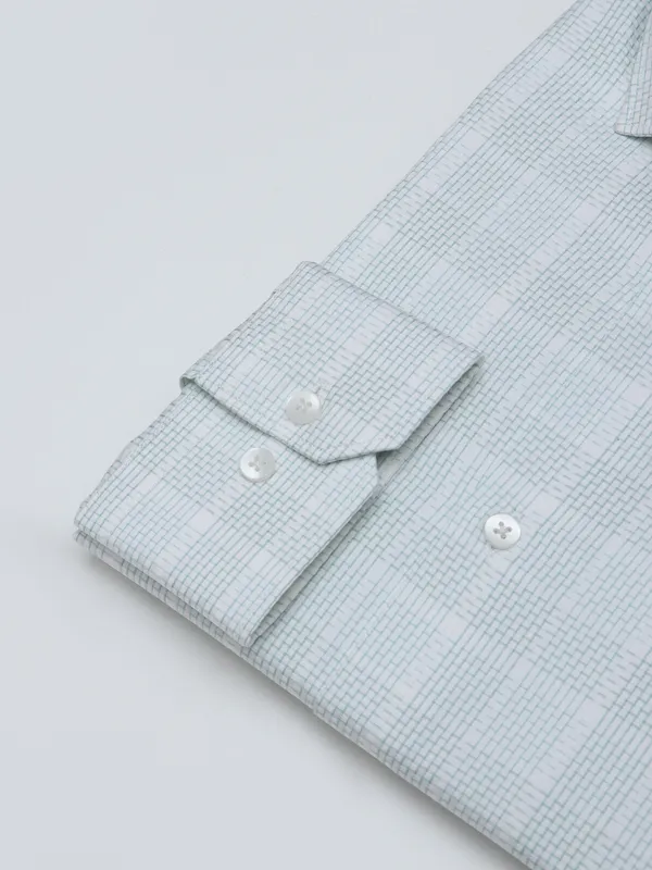 Avega pista green and white cotton shirt