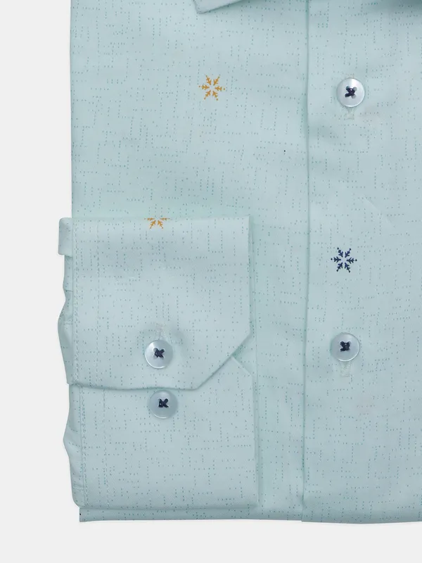 Avega pista green color cotton shirt