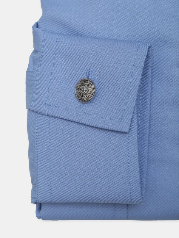 Avega soild blue color formal cotton shirt