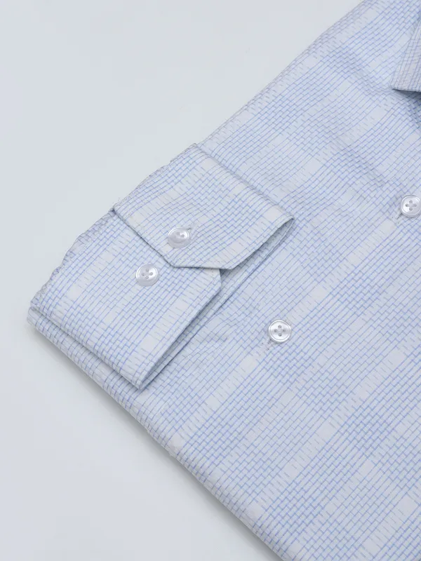 Avega white and sky blue shirt