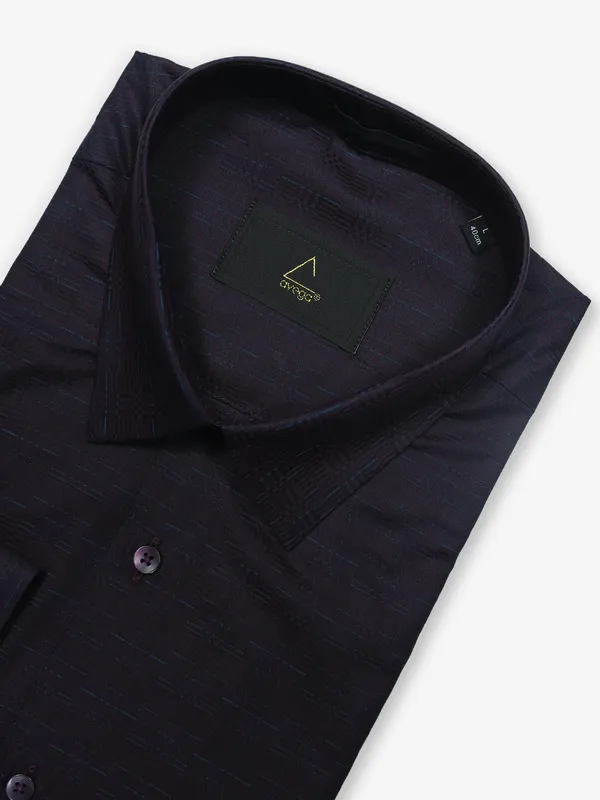 AVEGA wine texture cotton shirt