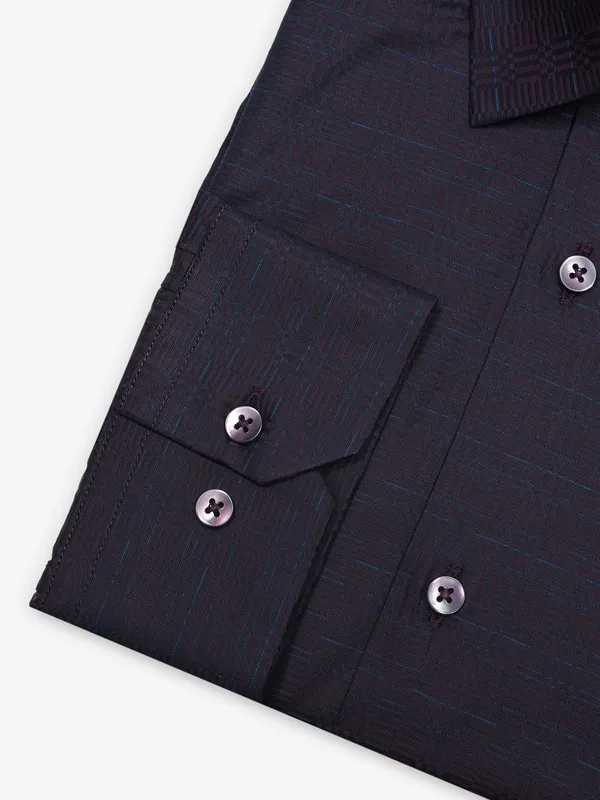 AVEGA wine texture cotton shirt