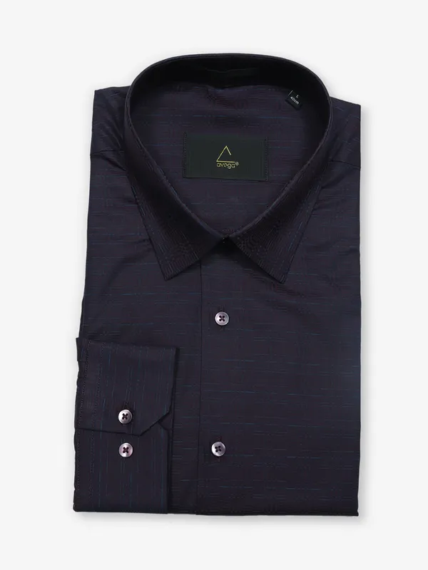 AVEGA wine texture cotton shirt