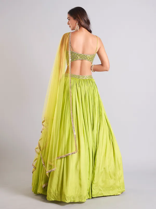 Awesome light green lehenga choli