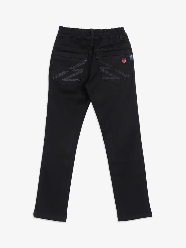 Bad Boys black solid denim jeans