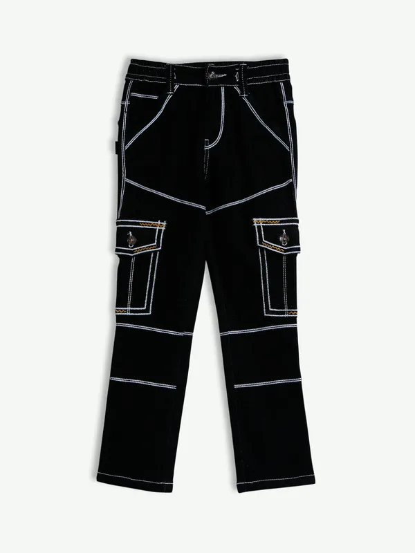 Bad Boys solid black cargo jeans