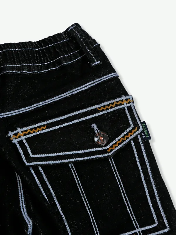 Bad Boys solid black cargo jeans