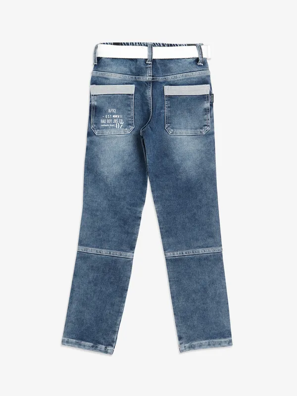 Bad Boys washed blue denim jeans