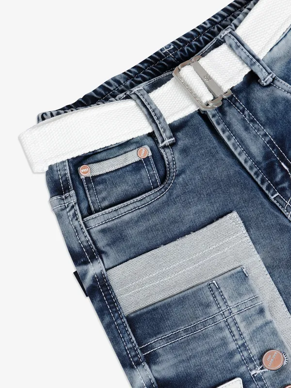 Bad Boys washed blue denim jeans