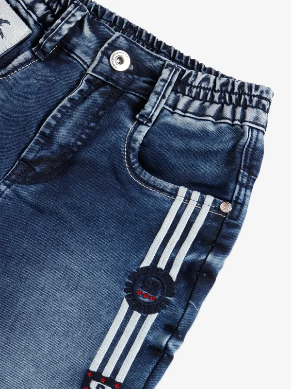 Bad Boys washed dark blue jeans