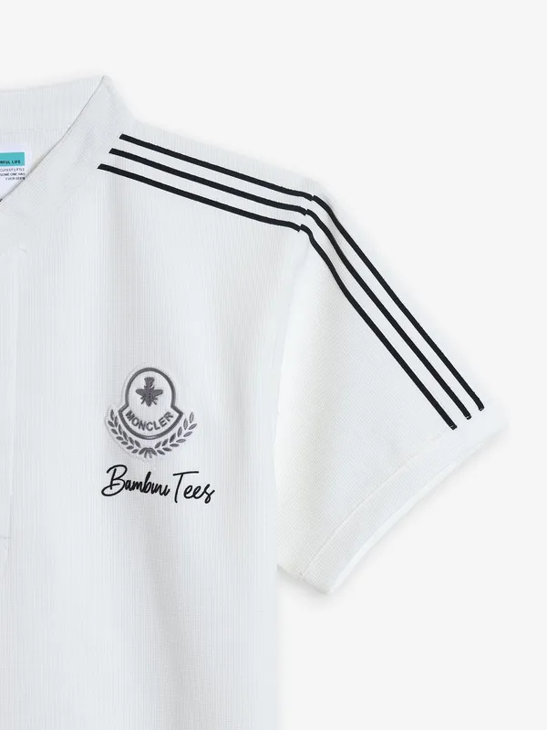 BAMBINI white cotton t-shirt