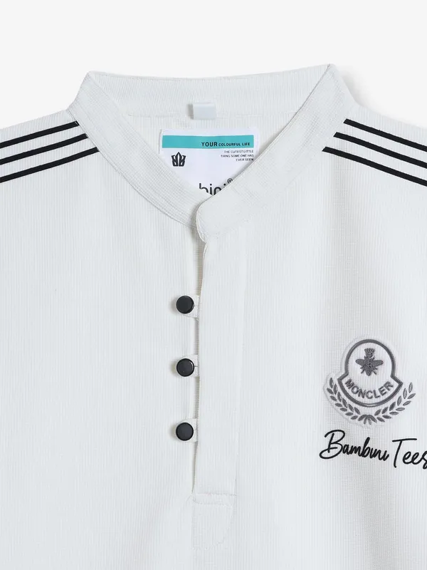 BAMBINI white cotton t-shirt