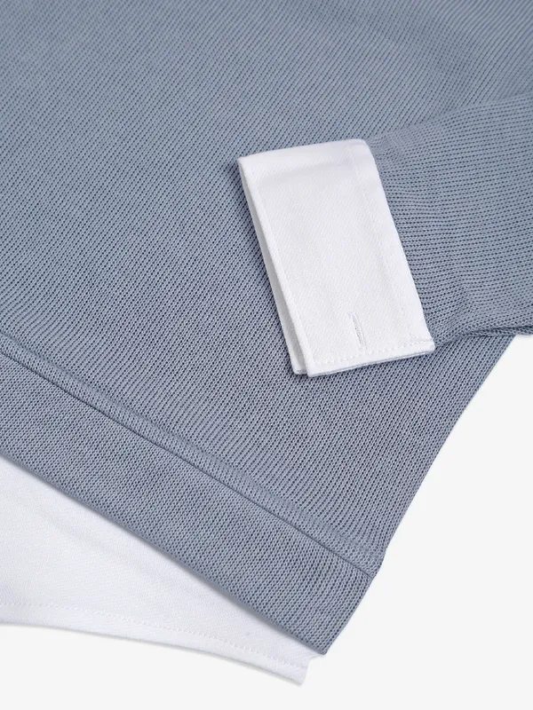 BAY BOY grey full sleeves shirt
