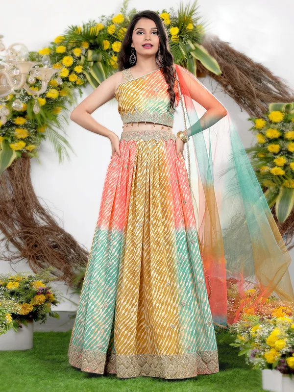 Beautiful multi color lehenga choli