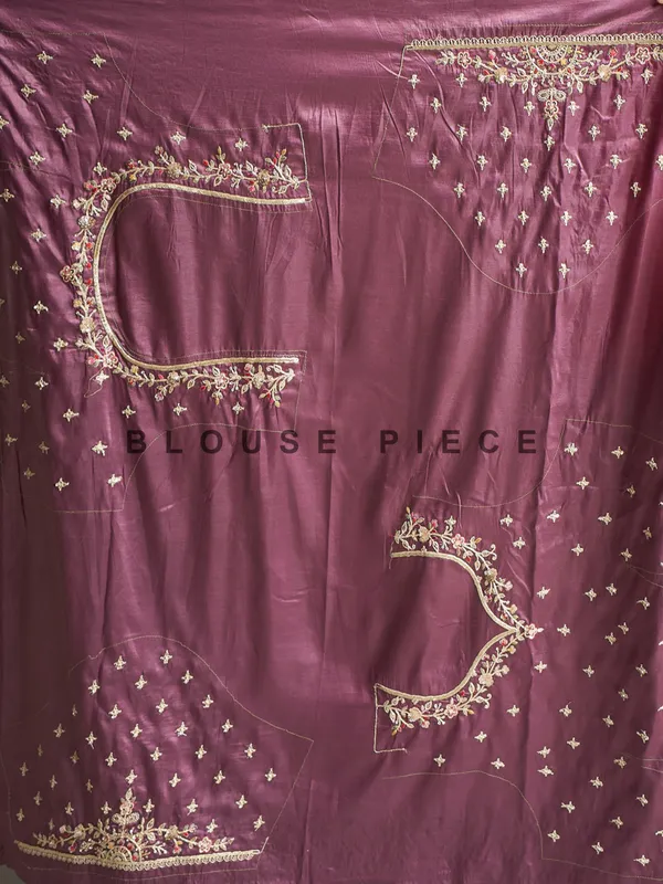 Beautiful pink tissue silk saree for wedding