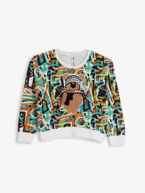 Bee&Honey cotton green sweatshirt