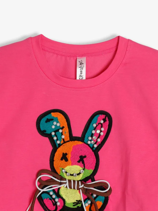Bee&Honey dark pink cotton top