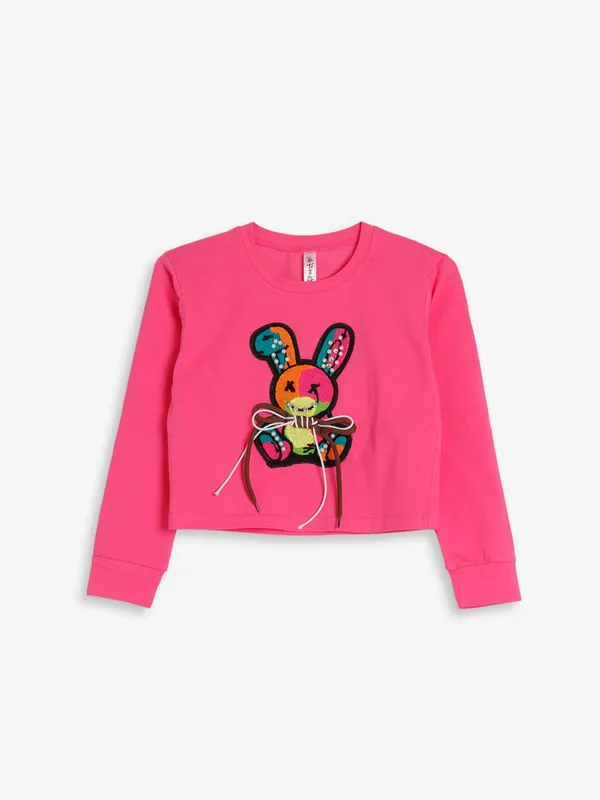 Bee&Honey dark pink cotton top
