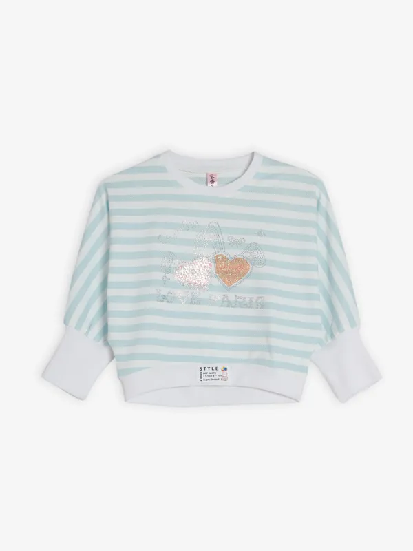 Bee&Honey knitted light blue sweatshirt