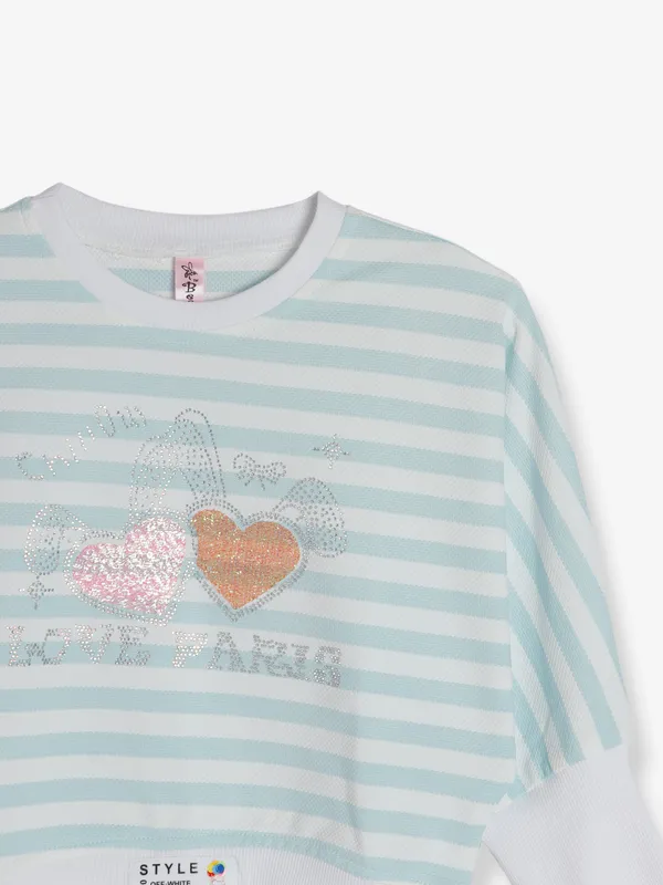 Bee&Honey knitted light blue sweatshirt