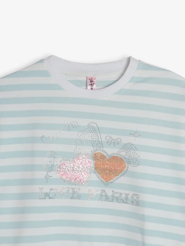 Bee&Honey knitted light blue sweatshirt