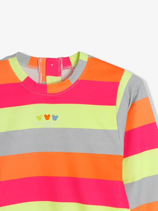 Bee&Honey multi color cotton stripe top