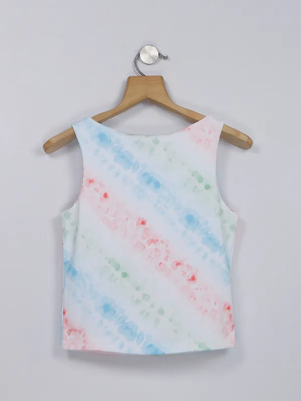 Bee&Honey multi color printed sleeveless top