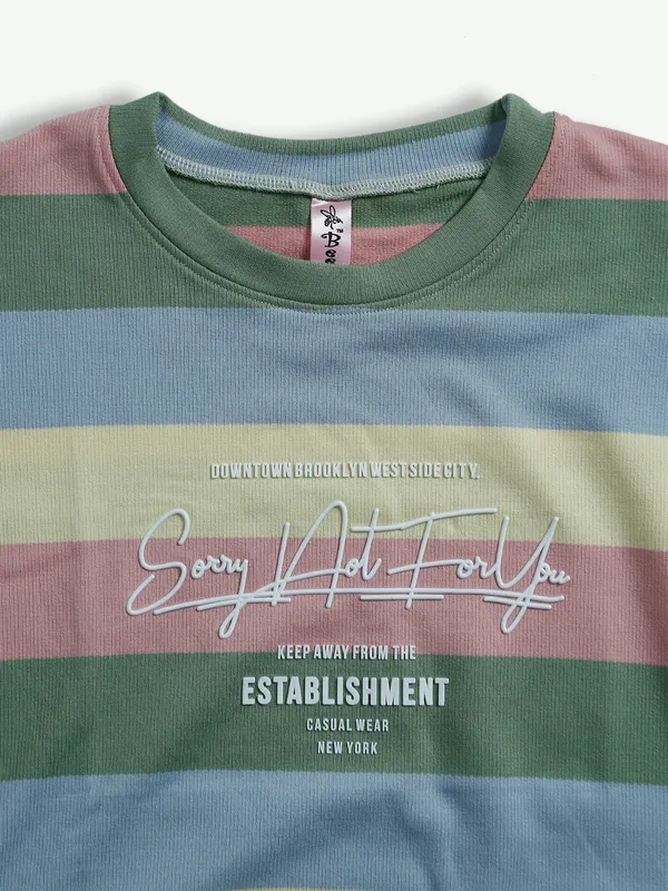 Bee&Honey multi color stripe cotton top