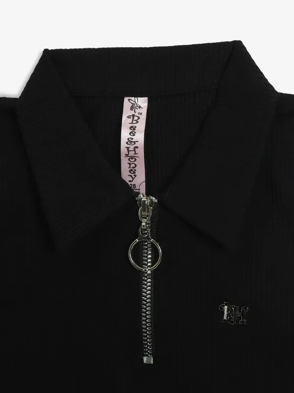 BEE & HONEY black knitted top