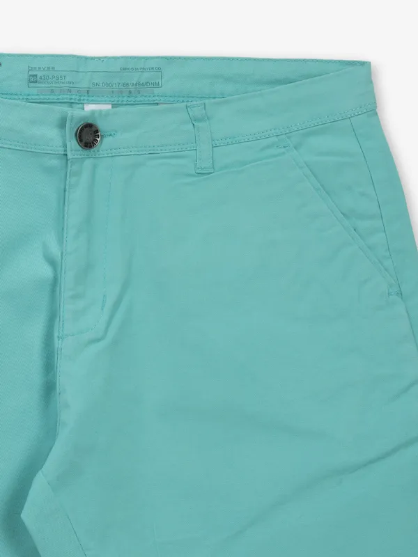 BEEVEE aqua solid cotton shorts for men