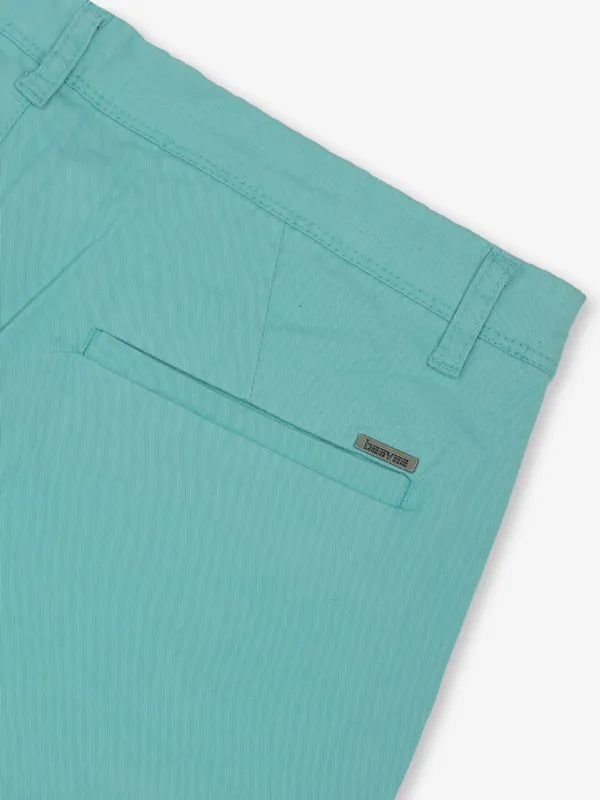 BEEVEE aqua solid cotton shorts for men