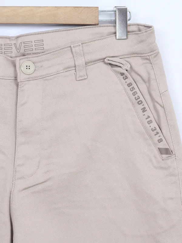 Beevee beige cotton shorts
