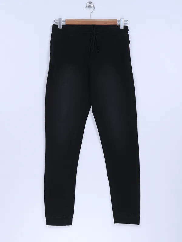 Beevee black cotton track pant