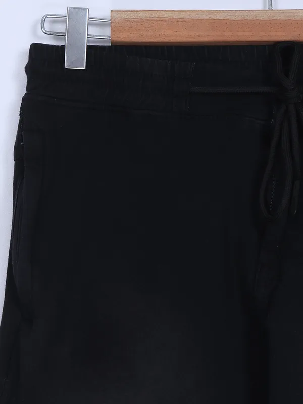 Beevee black cotton track pant